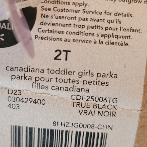 Canada Red Fleece Hood Zip Up Winter Jacket - Picture 3 of 3